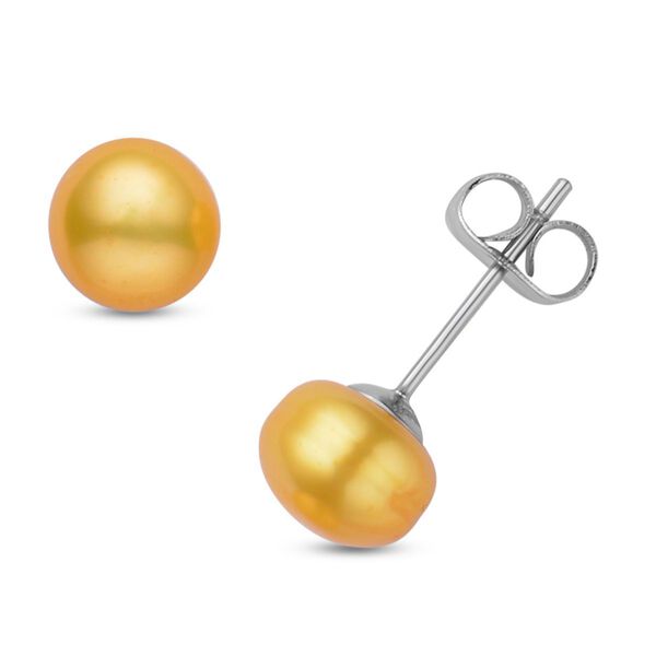 5er Set, mehrfarbige S&uuml;&szlig;wasserzuchtperlen-Ohrstecker, Edelstahl image number 6