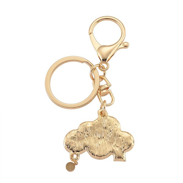 Wei&szlig;er Kristall Schmuckset Legierung emailliert, Legierung Std Gelb image number 11