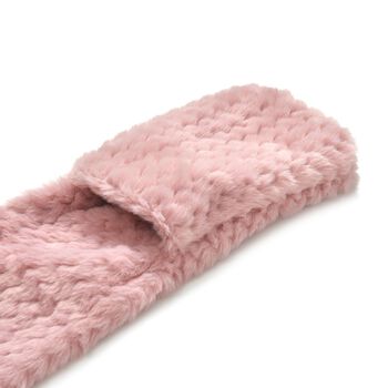 Pl&uuml;sch Hut-und-Schal-Set, Winddicht und kuschelig, rosa