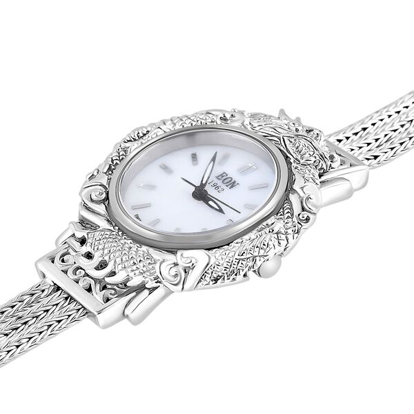 Royal Bali - 925 Silber Tulang Naga Armbanduhr, ca. 20 cm ca. 37,18g image number 5