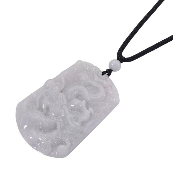 EXTREM SELTEN Nat&uuml;rliche Wei&szlig;e Jade Anh&auml;nger mit Kette 50 cm ca. 115.00 ct image number 3