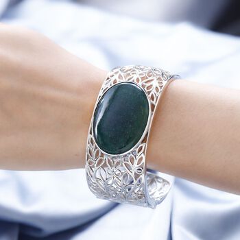 Gr&uuml;ner Aventurin-Armreif, 19cm - 63,26 ct.