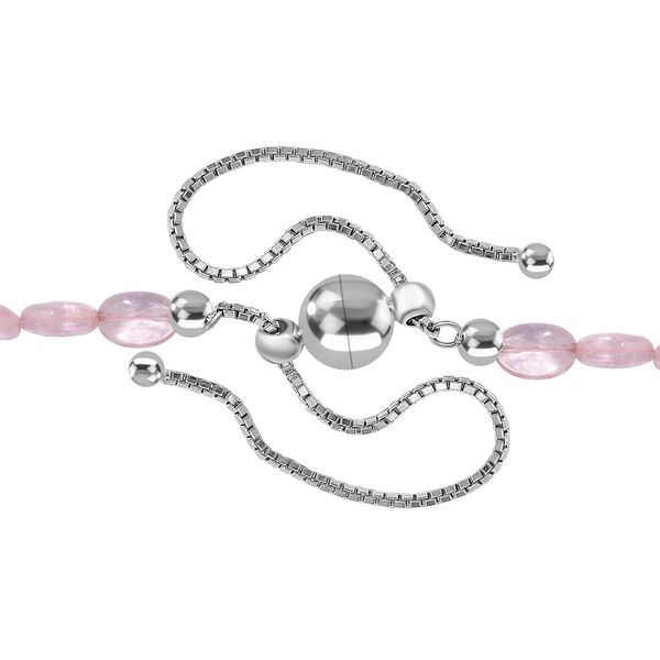 AA Morganit Halskette ca. 45 cm 925 Silber rhodiniert ca. 91,00 ct. image number 5