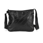 CLOSE OUT DEAL Crossbody Patchwork-Tasche aus weichem Schafleder, 31 X 11 X 27 cm, schwarz