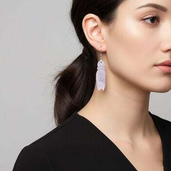 D'Joy wei&szlig;e Jade Ohrringe - 75 ct.