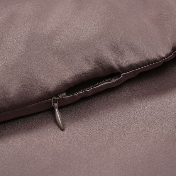 Serenity Night - 100% Maulbeerseide Sommerseidendecke mit Seidenf&uuml;llung Daunenkissen und Seidenkissenbezug Mauve image number 18