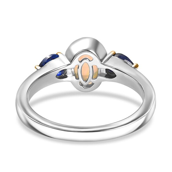 EverTrue AA Nat&uuml;rliches, &auml;thiopisches Welo Opal und Masoala Saphir Schmuckset  - 1,78 ct. image number 4