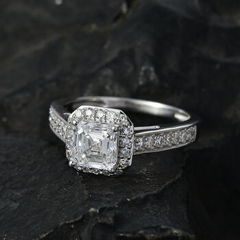 LUXURIANT DIAMOND - Lab Grown Diamant SI-GH Ring 925 Silber Rhodiniert (Gr&ouml;&szlig;e 18.00) ca. 2.00 ct
