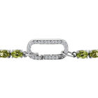 Peridot und Zirkon-Armband in Silber, 14,39 ct. image number 3