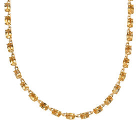 EVER TRUE Citrin Halskette ca. 45 cm Nickelfreies Messing ca. 22.49 ct