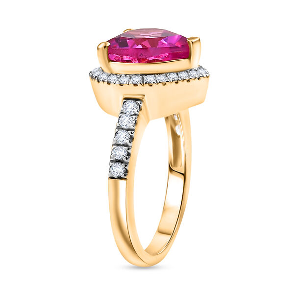 D'Joy Labor Rosa Saphir und Zirkon Ring - 5 ct. image number 5