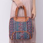 Boho Stil Handtasche, Blau und Mehrfarbig image number 2