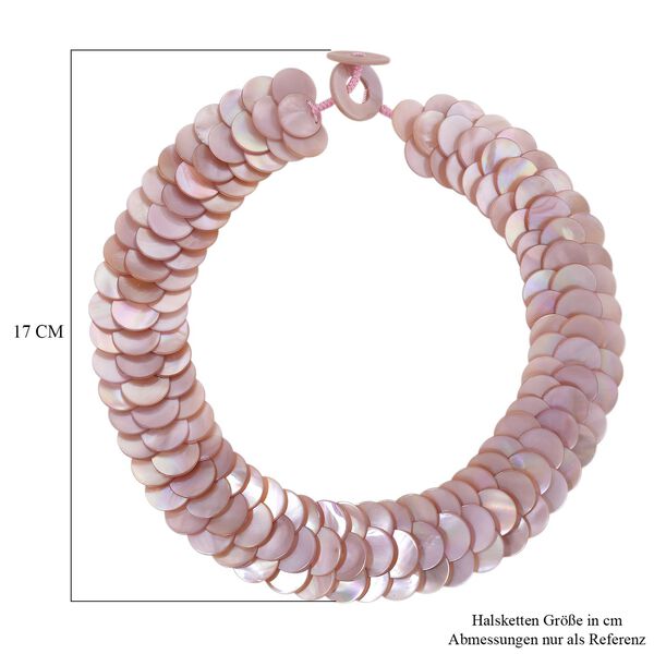 EINAMLIGES ANGEBOT Rosa Perlmutt Kette ca. 40.50 cm image number 6