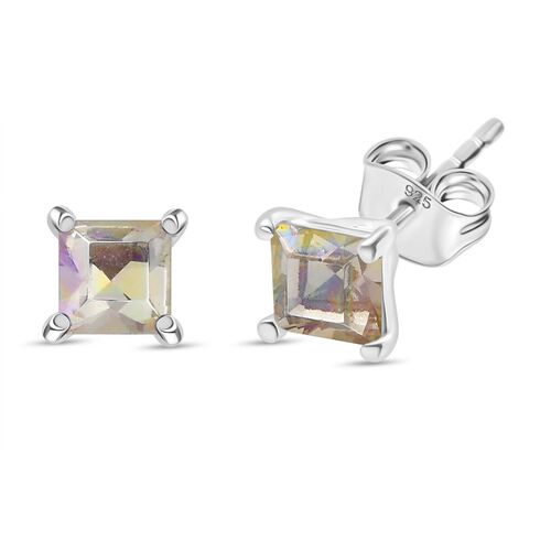 J Francis J Francis gefertigt mit SWAROVSKI Lumin grün Swarovski Kristall Ohrringe 925 Silber Standard image number 0