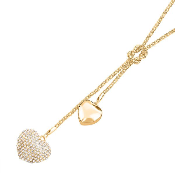 Wei&szlig;e Kristall-Herz-Halskette - 3 ct. image number 3