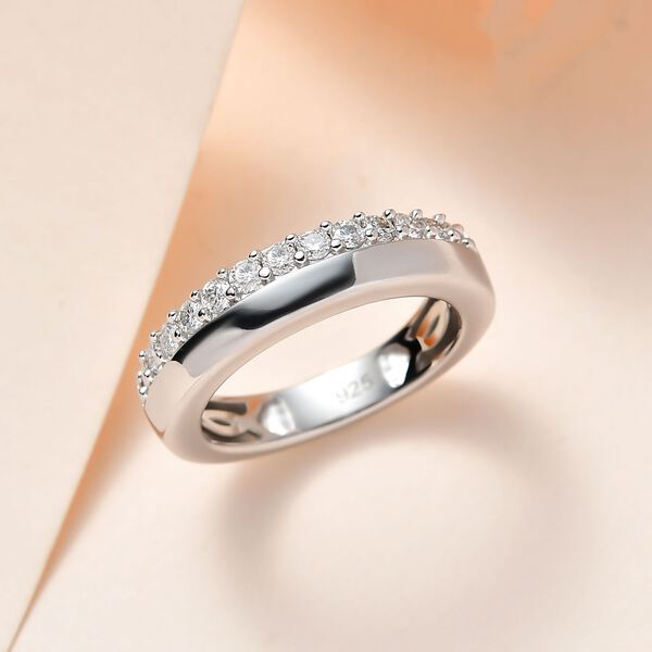 Moissanit Half Eternity Ring - 0,15 ct. image number 1