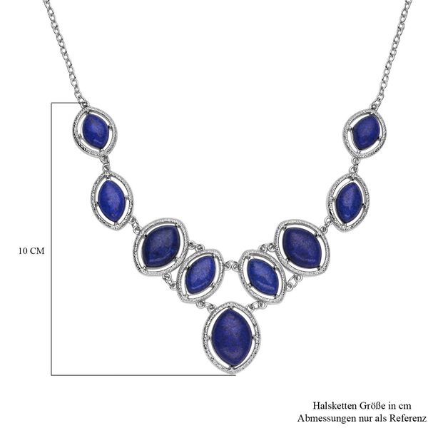 Lapislazuli-Halskette, ca. 45 cm, ca. 125,00 ct image number 6