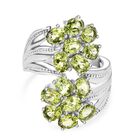 Nat&uuml;rlicher Peridot Ring, 316L Edelstahl (Gr&ouml;&szlig;e 18.00) ca. 5.68 ct