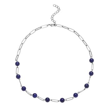 Lapislazuli-Halskette, 45 cm, Messing ca. 45,00 ct