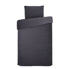 Serenity Night - Bambus Bettbezugsset, kühlend und anti-allergisch, Bettdecke 135 x 200 cm Kissenbezug 80 x 80 cm, Anthrazit