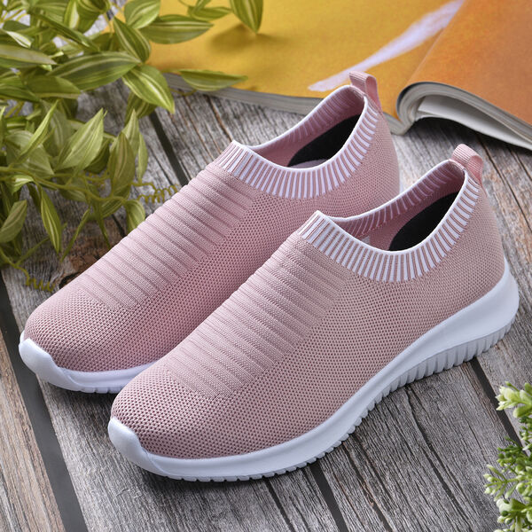 Sportliche Slip-On-Sneaker, Gr&ouml;&szlig;e 37, Rosa image number 1