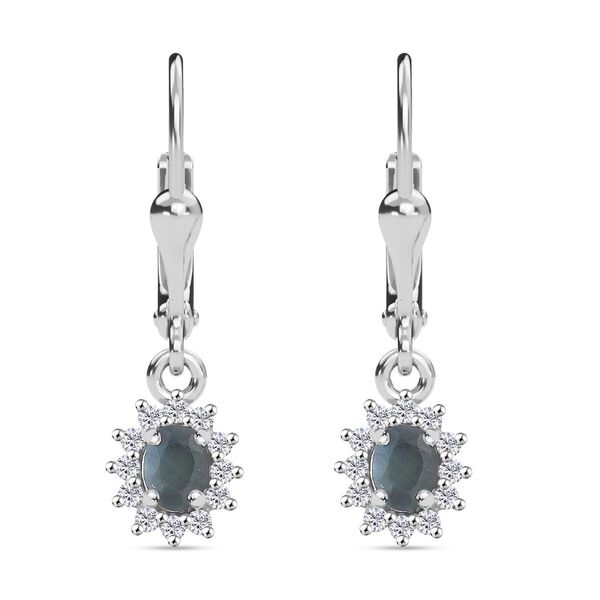 D’joy Alexandrit, Moissanit Ohrringe 925 Silber rhodiniert ca. 0,56 ct. image number 0