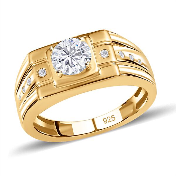 Moissanit Ring, ca. 1.06 ct image number 4