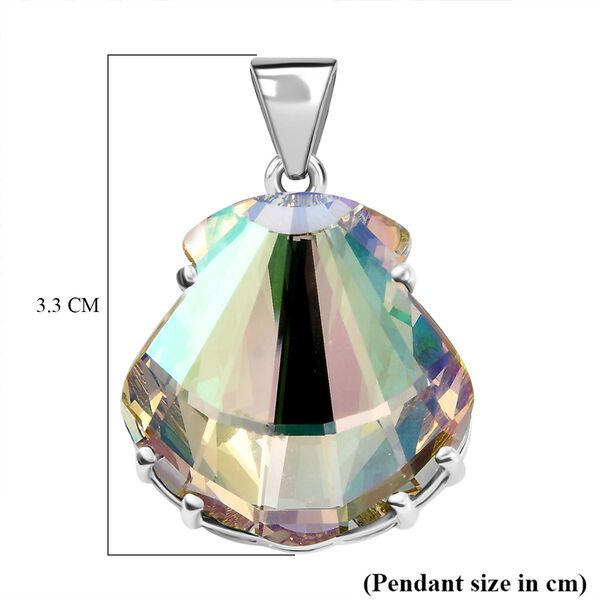 J Francis gefertigt mit SWAROVSKI- Lumin grüner Swarovski Kristall Anhänger image number 6