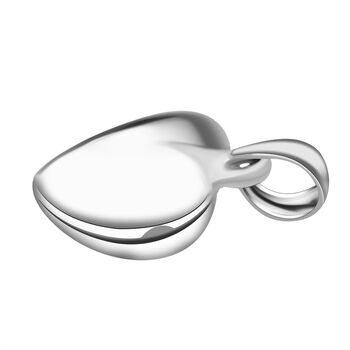 Herz Medaillon-Anh&auml;nger in 925 Silber, 1,80 Gramm