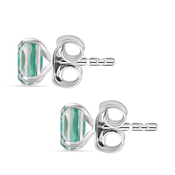 Smaragd Triplett Quarz Ohrringe, ca. 1,08 ct. image number 4