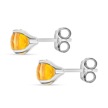 Sphaleros Quarz Ohrringe 925 Silber platiniert ca. 2.23 ct