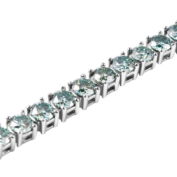 Blaues Moissanit Armband, ca. 20 cm, ca. 10,61 ct image number 5