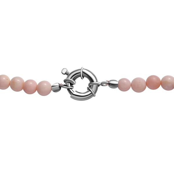 Rosa Opal Halskette ca. 50 cm Messing rhodiniert ca. 191.00 ct image number 5