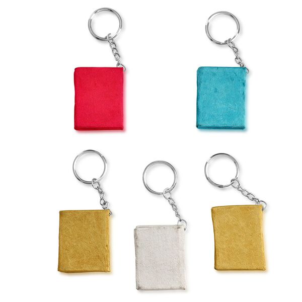 Set aus 5 Perlen-Schlüsselanhängern, florales Design, mehrfarbig image number 3