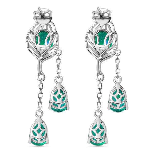 D joy Pfau Quarz Triplette Ohrringe 925 Silber rhodiniert ca. 7,88 ct. image number 4