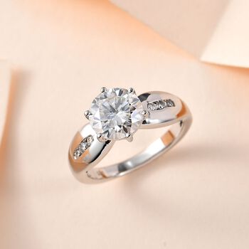 EF Moissanit Ring- 1,90 ct.