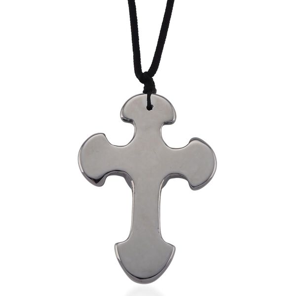 Terahertz Kreuz Halskette, ca. 71 cm, ca. 120.00 ct image number 5