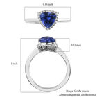 RHAPSODY AAAA Tansanit und Diamant-Ring, VS E-F, 950 Platin  ca. 1,37 ct image number 6