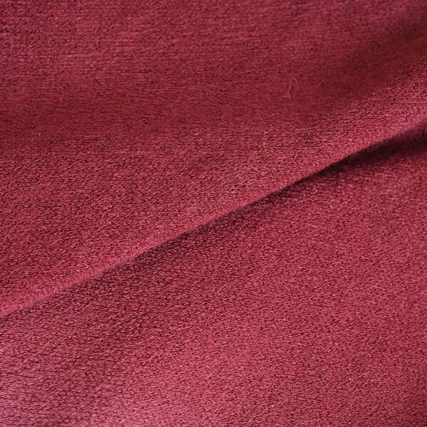 Damen Poncho aus Kunstfell für Herbst und Winter, Weiß und dunkelrot image number 3