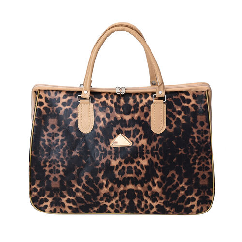 Stillvolle Weekender-Tasche mit Leoparden Muster image number 0