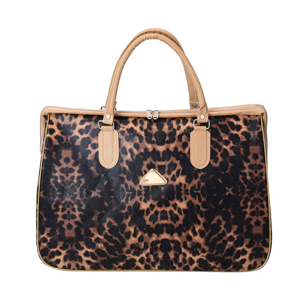 Stillvolle Weekender-Tasche mit Leoparden Muster