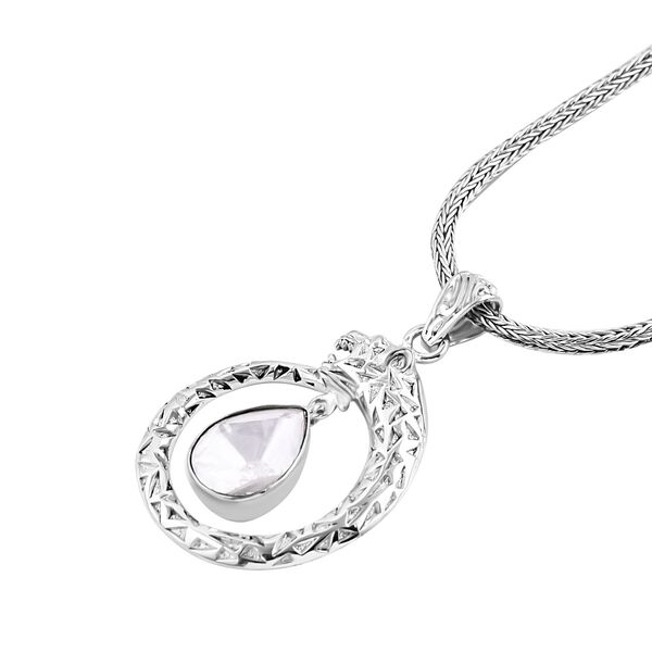 Moissanit Halskette ca. 50 cm 925 Silber ca. 1,34 ct. image number 5