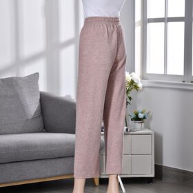 Sommerhose mit Kordelzug, Länge 96cm, Hüfte 53cm, Taille 6cm, Schwarz