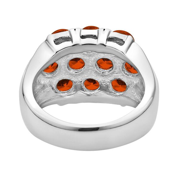 Roter Zirkonia Ring, 316L Edelstahl (Gr&ouml;&szlig;e 16.00) ca. 2.00 ct image number 6