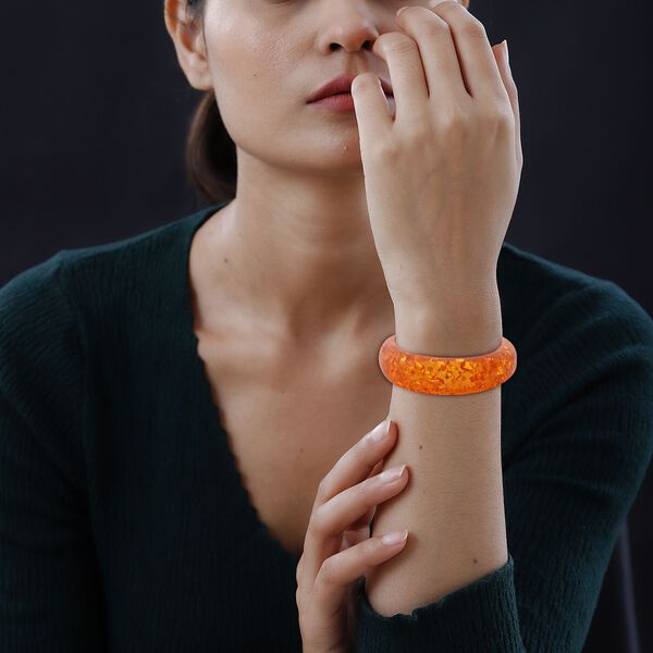 Synthetischer Bernstein Armreif, ca. 20 cm image number 2