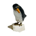 Gem Crystal Kollektion - handgeschnitzte Pinguin-Figur, Schwarz - S, 350 cts. image number 0