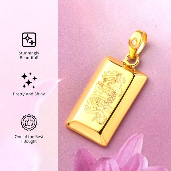 Barren-Anh&auml;nger mit Drachenmotiv in 750 Gold image number 3