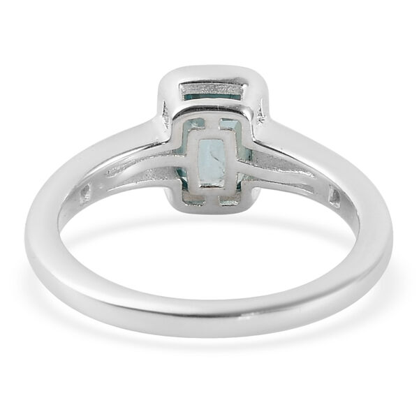 Kambodschanischer, blauer und weißer Zirkon-Ring, 925 Silber platiniert  ca. 1,46 ct image number 6