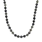 Grüner Zebra-Jaspis Halskette ca. 45 cm Reiner Edelstahl ca. 268,95 ct.