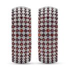 Rote Granat Ohrringe, 925 Silber rhodiniert ca. 0,84 ct